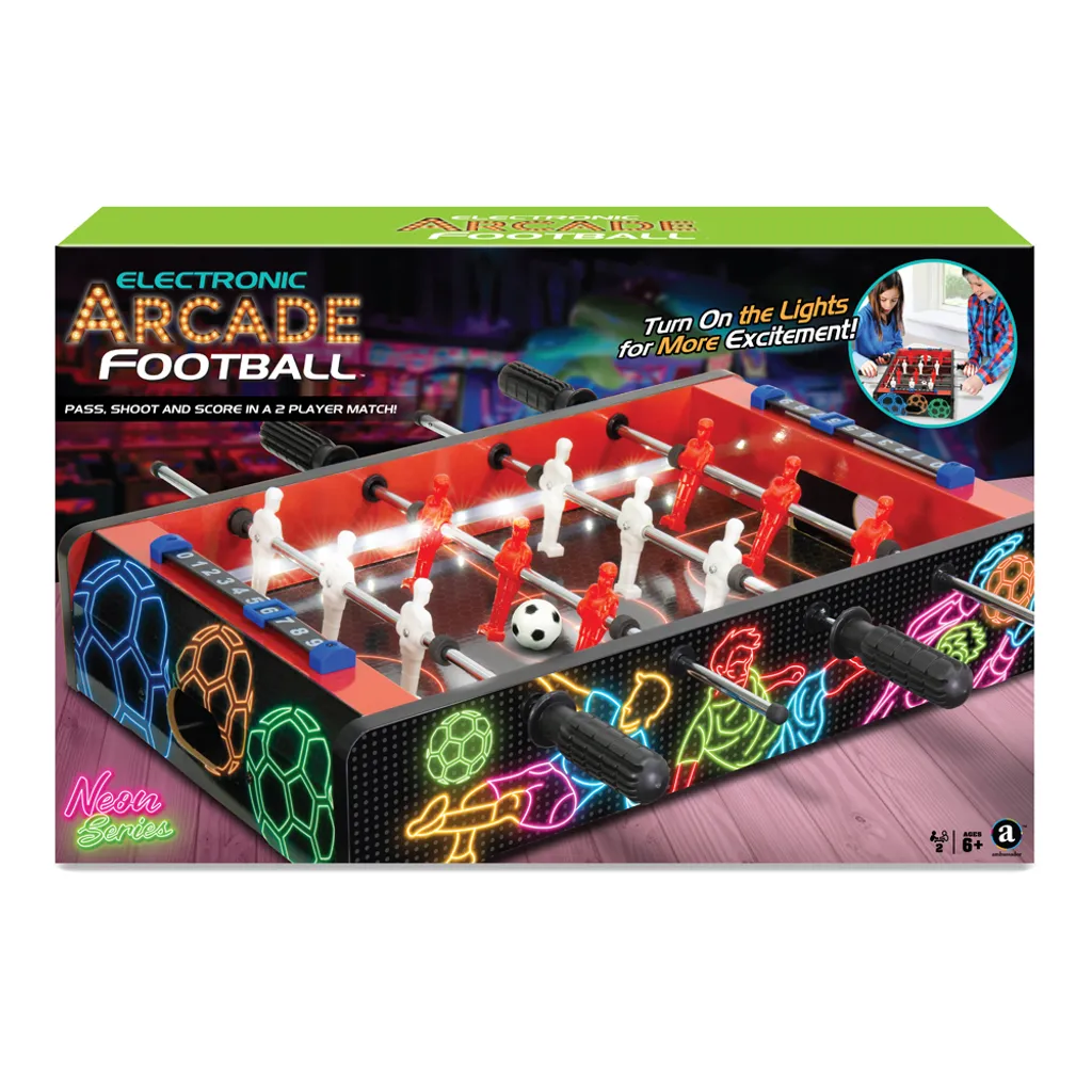 Football électronique d'arcade Neon Ambassadeur pour salle de jeux