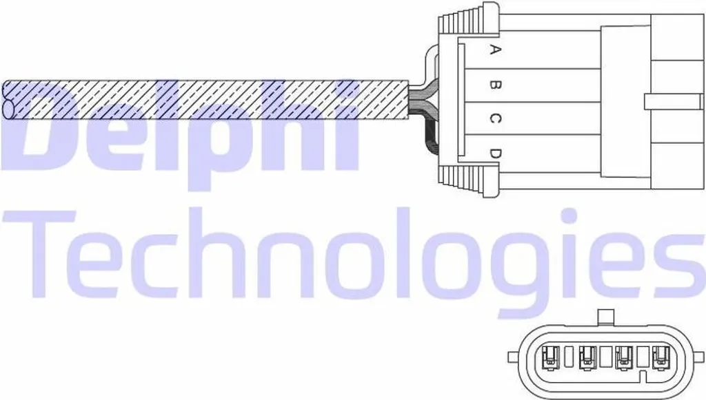 Capteur d'Oxygène Sonde Lambda Delphi compatible Astra G et Vectra B