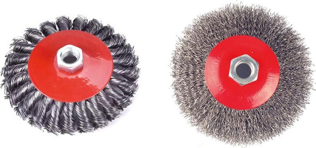Unkrautbürste für Rasentrimmer mit M10 x 1.25mm Gewinde, Produktbild 