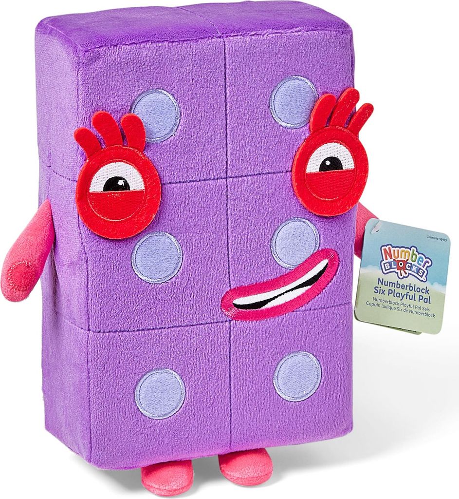 Learning Resources Numberblock Six Playful Pal Plüschtier
