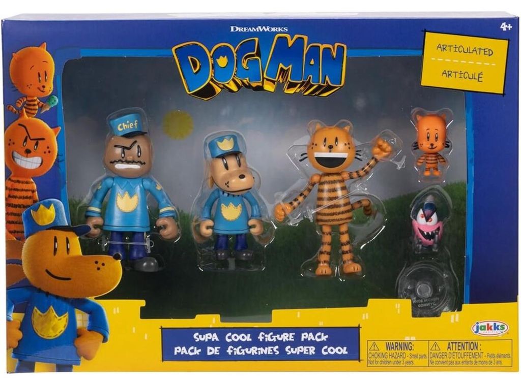 Dog Man Film-Actionfiguren-Multipack-Set von , inklusive Produktbild 