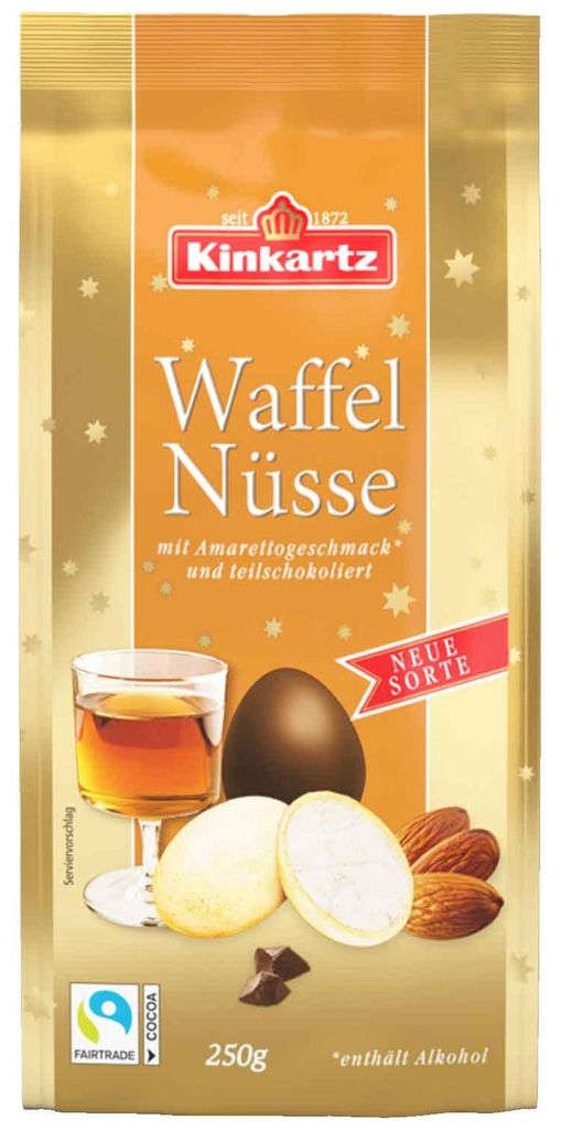 Kinkartz Waffelnüsse Amaretto 250g Produktbild 