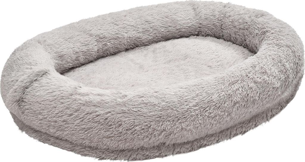 SucceBuy Hundebett für Menschen und Hunde, 132x86x24 cm, Memory-Schaum-Bett in Menschengröße, mit praktischer Seitentasche, Griff und Reißversc...