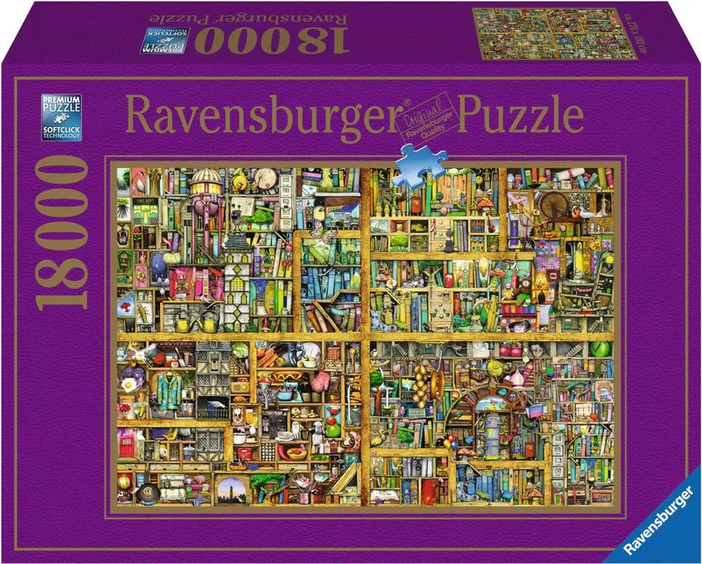 Grand Puzzle de 18000 Pièces Ravensburger pour Adulte - Bibliothèque Magique