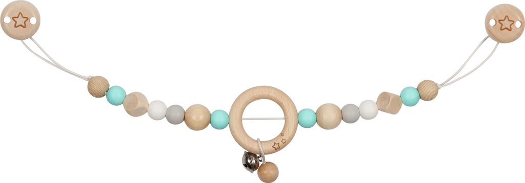 goki baby Kinderwagenkette Stern, L= 40 cm, Holz, Silikon