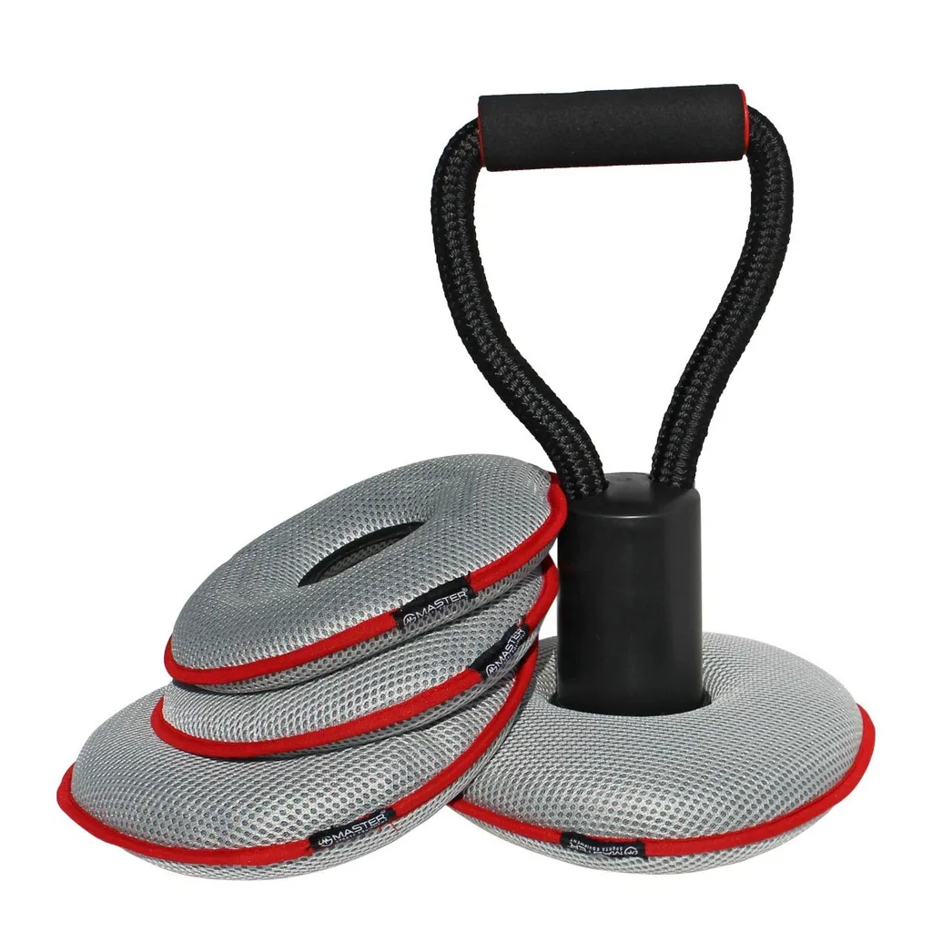 Haltère réglable MASTER 9,5 kg : musculation sans risque et sans bruit