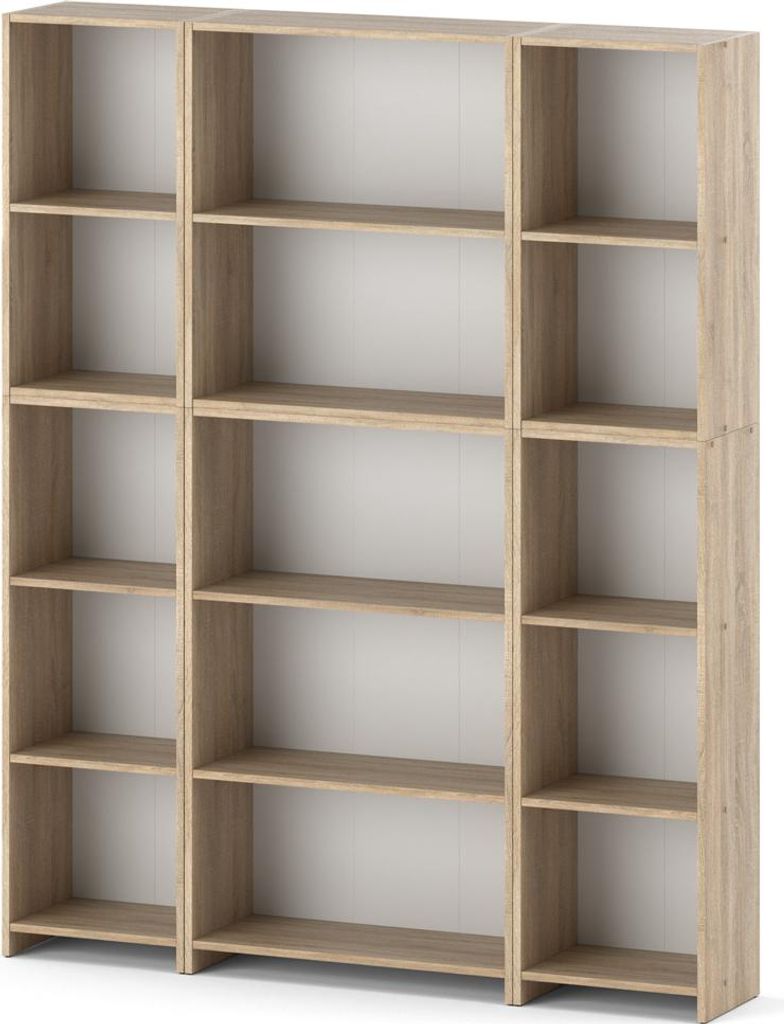 Regał Na Książki 150Cm Półki Segregatory Biuro Salon Zdjęcie produktu 