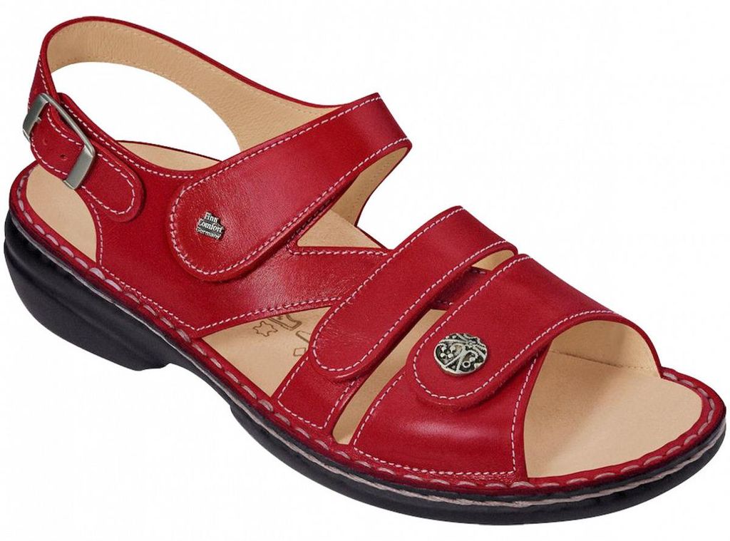 Finn Comfort Damen Sandale GOMERA rot Größe EUR 37 Produktbild 