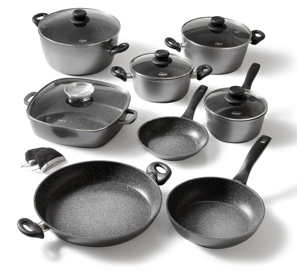 STONELINE® Kochgeschirr-Set 13-teilig 18/20/24/28/32 | mit Produktbild 