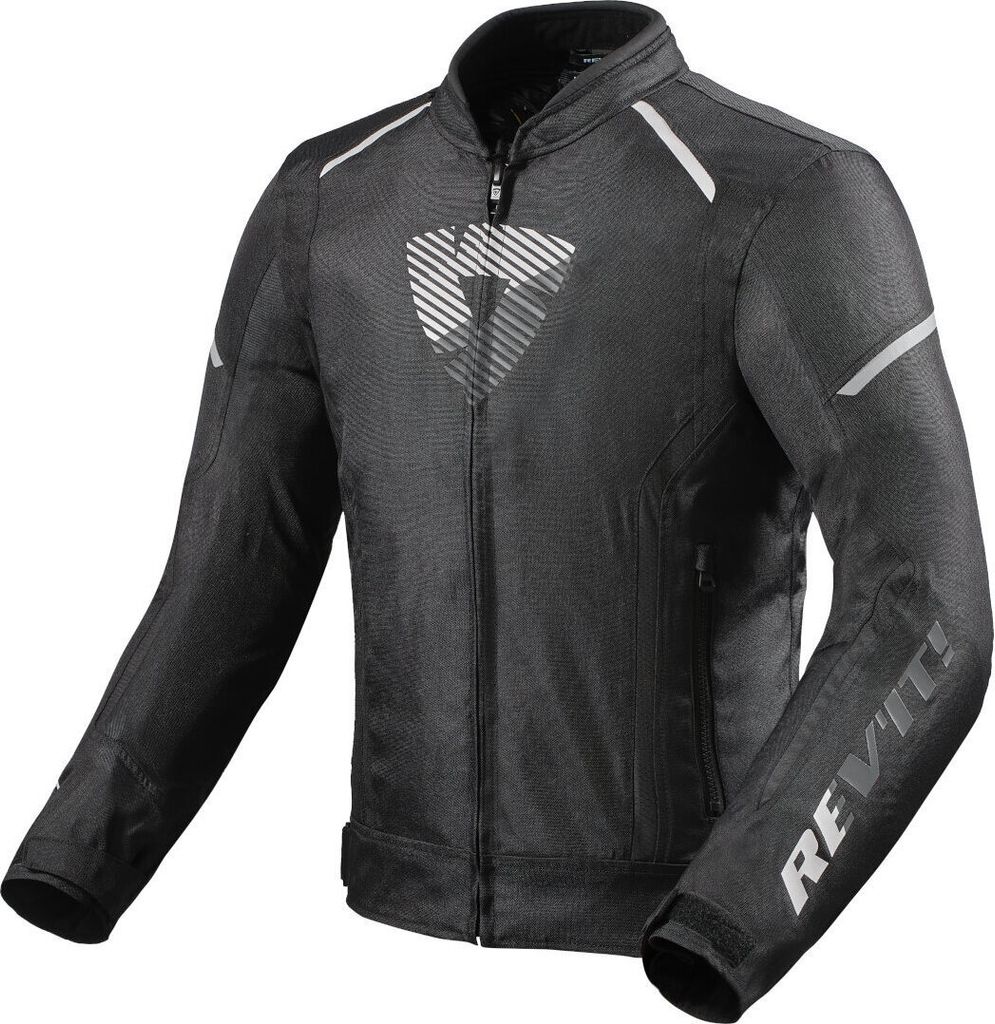 Revit Sprint H20 Motorrad Textiljacke, schwarz/weiß, L