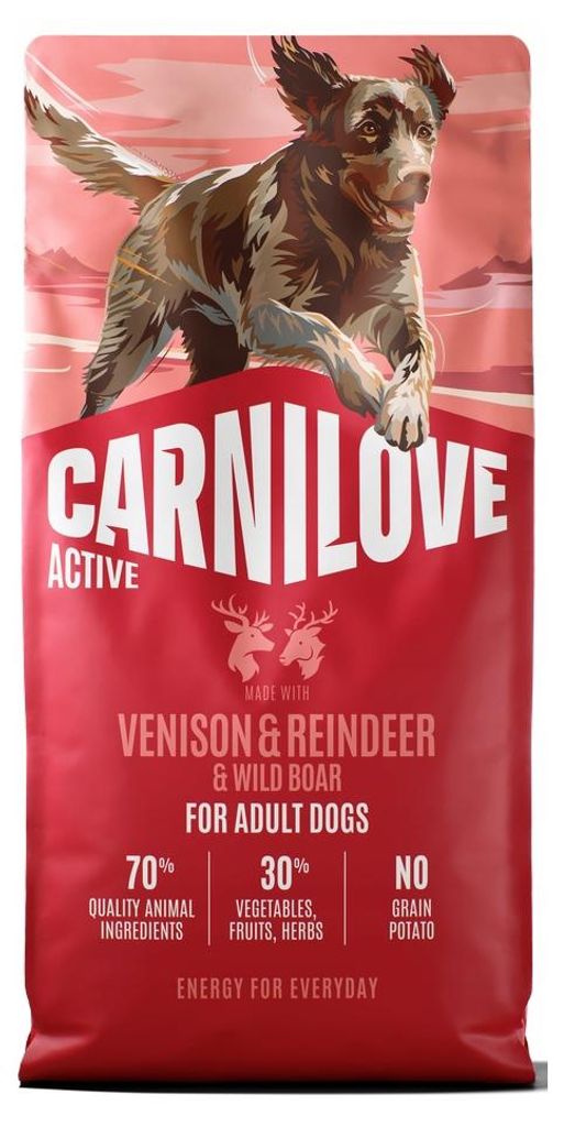 Sucha karma dla psa Carnilove Active Venison Reindeer Boar Zdjęcie produktu 
