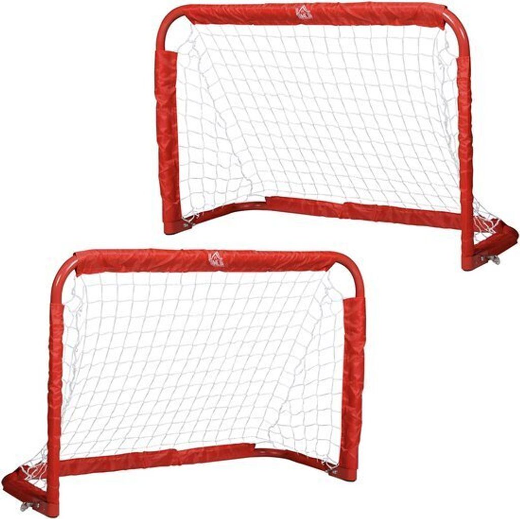 Homcom HOMCOM Voetbaldoelen, set van 2, mini-voetbalnetten, Productafbeelding 