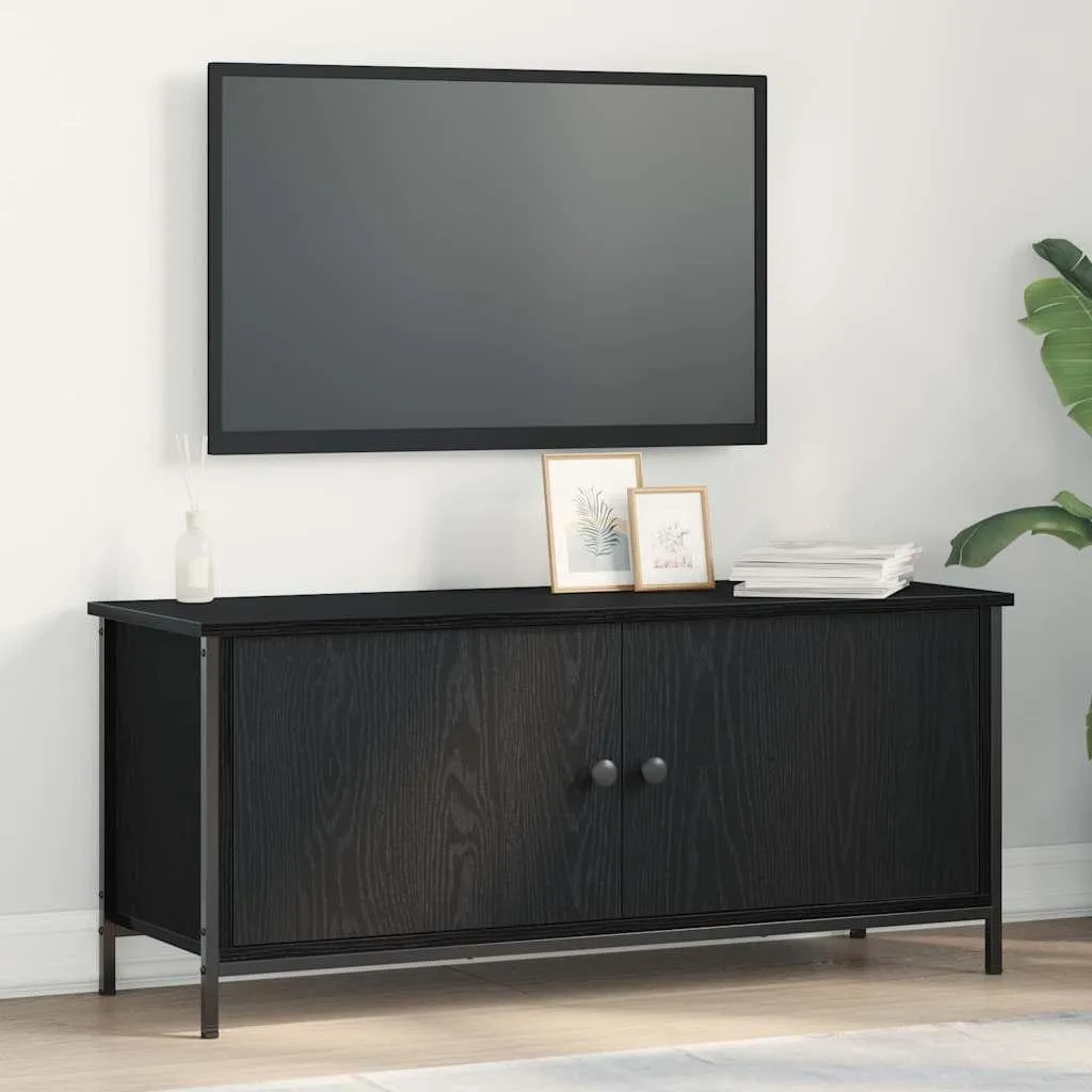 Supporto Porta TV 100 cm Rovere Nero | Best Möbel CL4626368