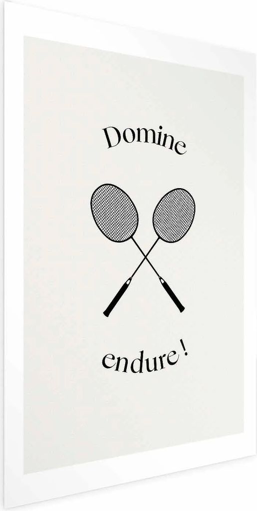 Posterpapier Poster - Summer Games - Badminton Rackets on a White Background 21x30 cm Abstrakt i-C-10079-ao-a