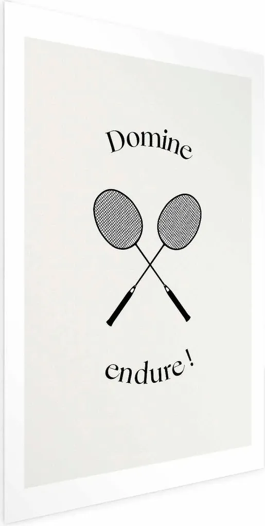 Arredamento Sportivo: Poster Racchette Badminton 60x90 Modern Design