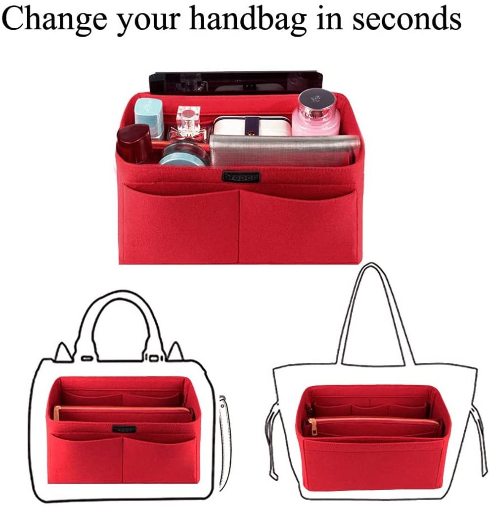 Taschenorganizer für Handtaschen, Filz