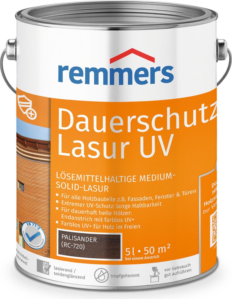Remmers Dauerschutz-Lasur UV palisander (RC-720) 5 l, Produktbild 