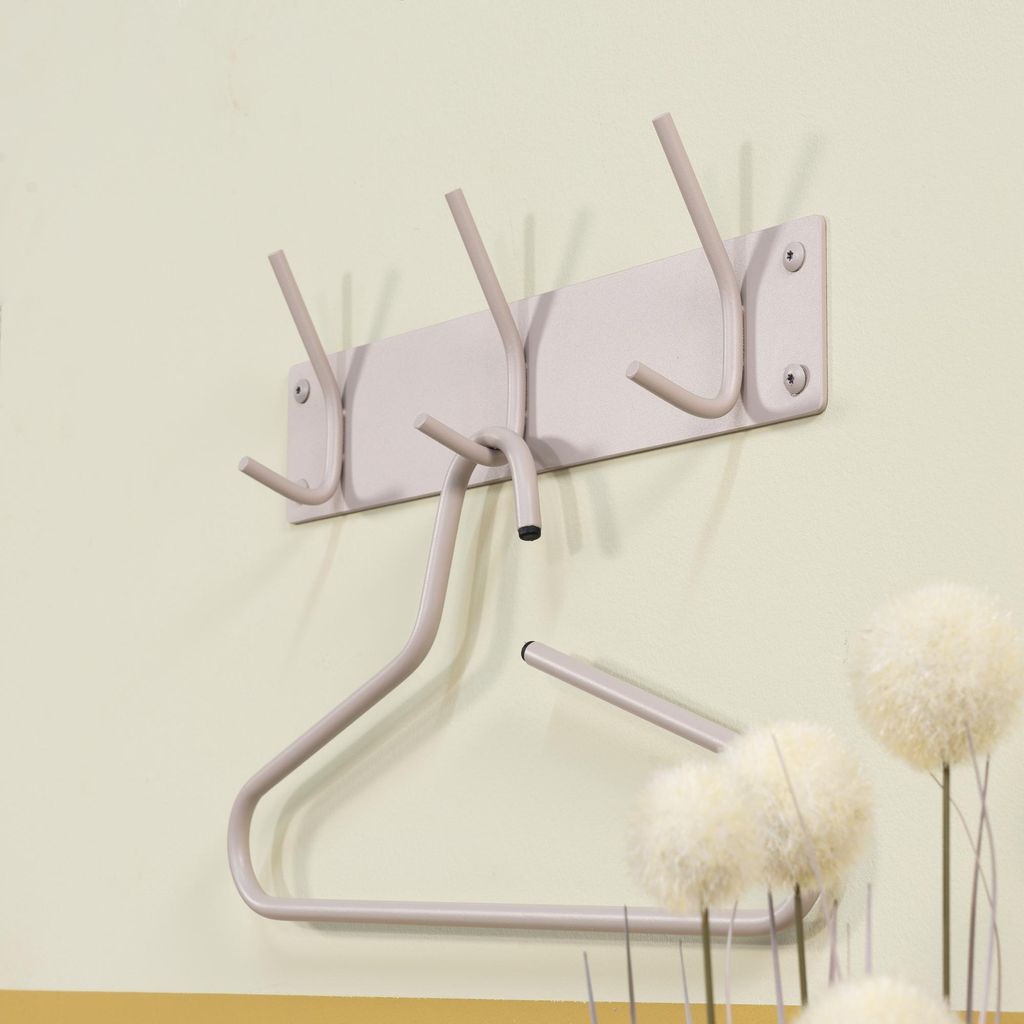 FUSION 3 Wandmontierter Kapstok - Silky Taupe