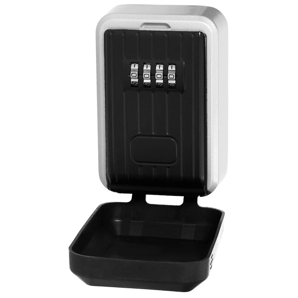 Orno | Schlüsselsafe KL-2 - Schwarz - Wetterfest - 4-stelliges Zahlenschloss - Einfache Wandmontage