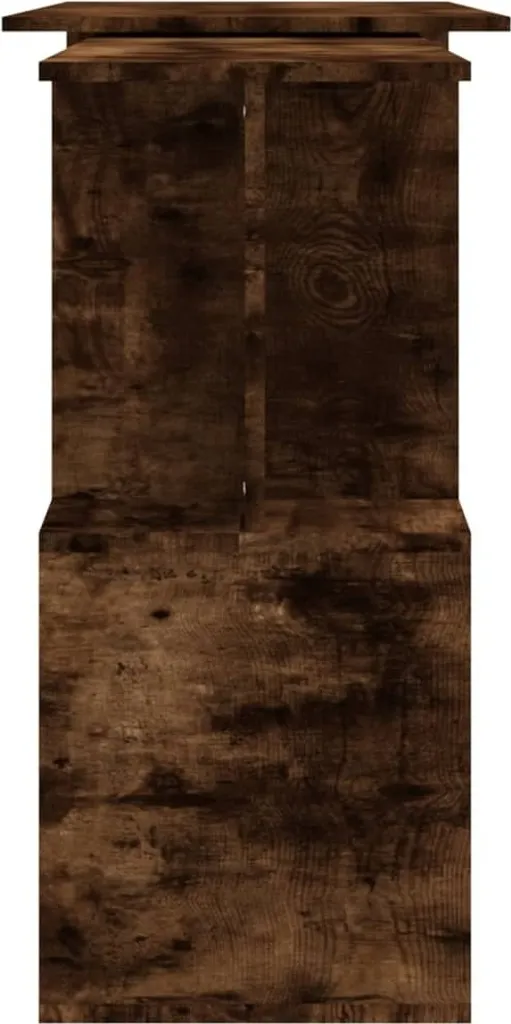 vidaXL Scrivania ad angolo in rovere affumicato 200x50x76 cm in legno - Scrivania ad angolo - Scrivania - Scrivania per ufficio - 7