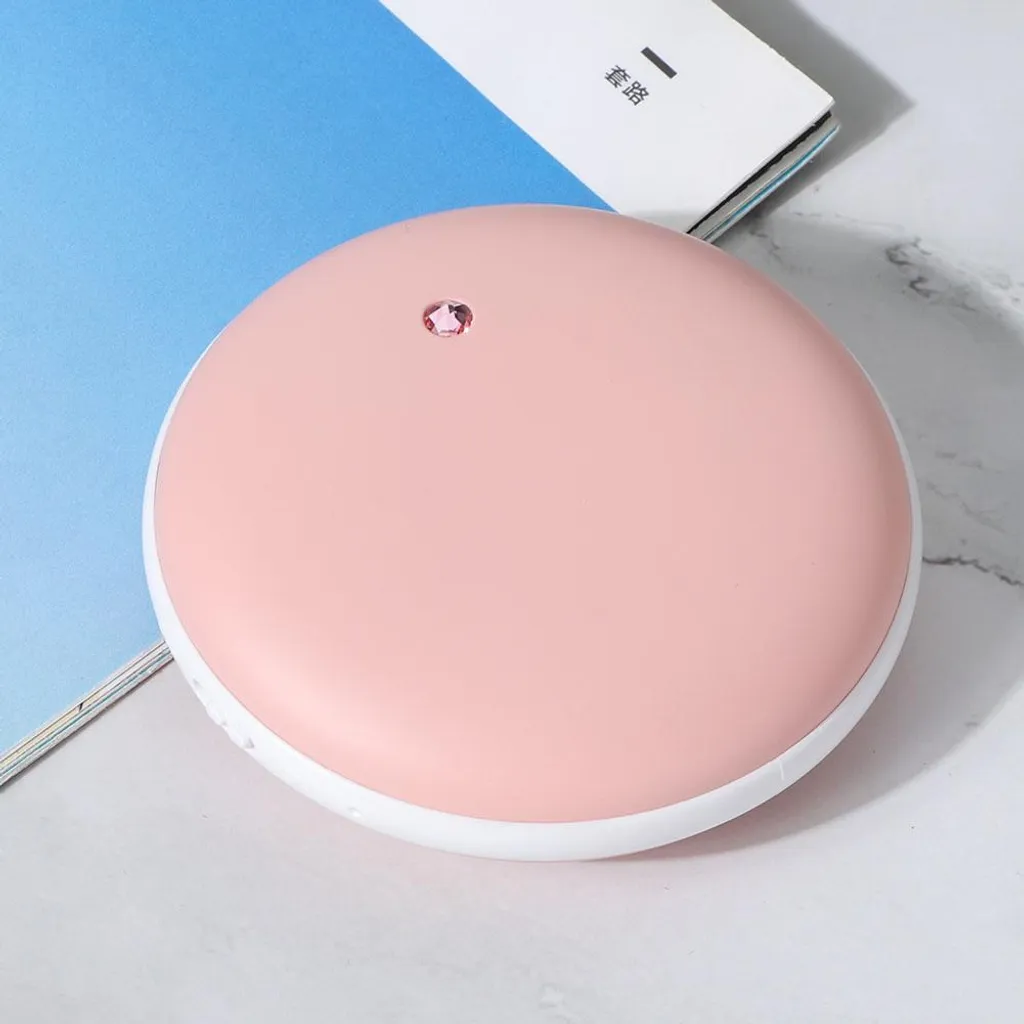 Chauffe-mains USB rose format mini, chauffage rapide et design mignon