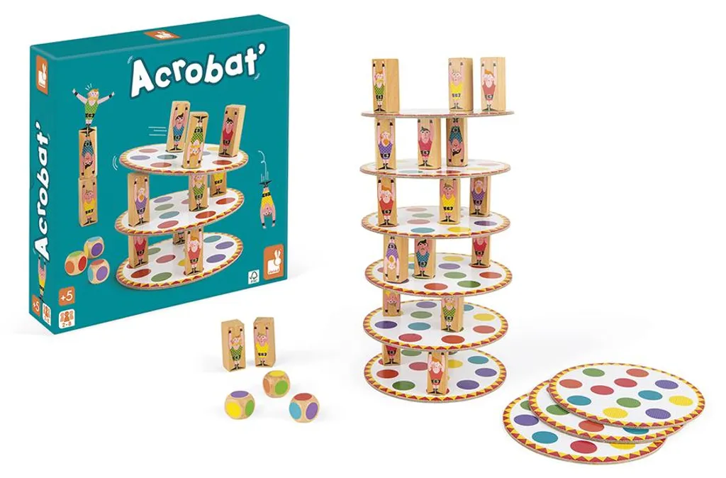 Améliorer la Concentration Enfant avec le Jeu Acrobat Janod en Bois