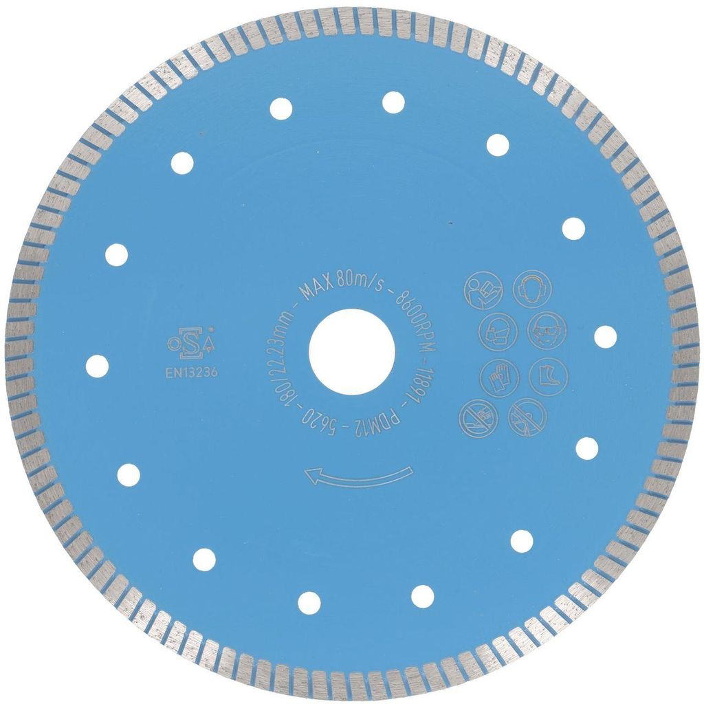 PRODIAMANT Disco diamantato da taglio 180 mm Piastrelle, Immagine del prodotto 