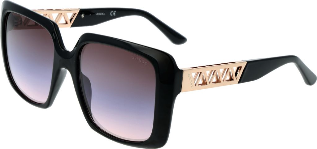 Guess Sonnenbrille GU7689 01T 55 Damen Schwarz