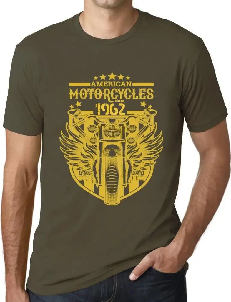 Herren Grafik T-Shirt Motorräder seit 1962 – Motorcycles Since 1962 – Geschenk 62. Geburtstag Jahrestag 62 Jahre Jubiläum 62 Jährige Mann Ja...