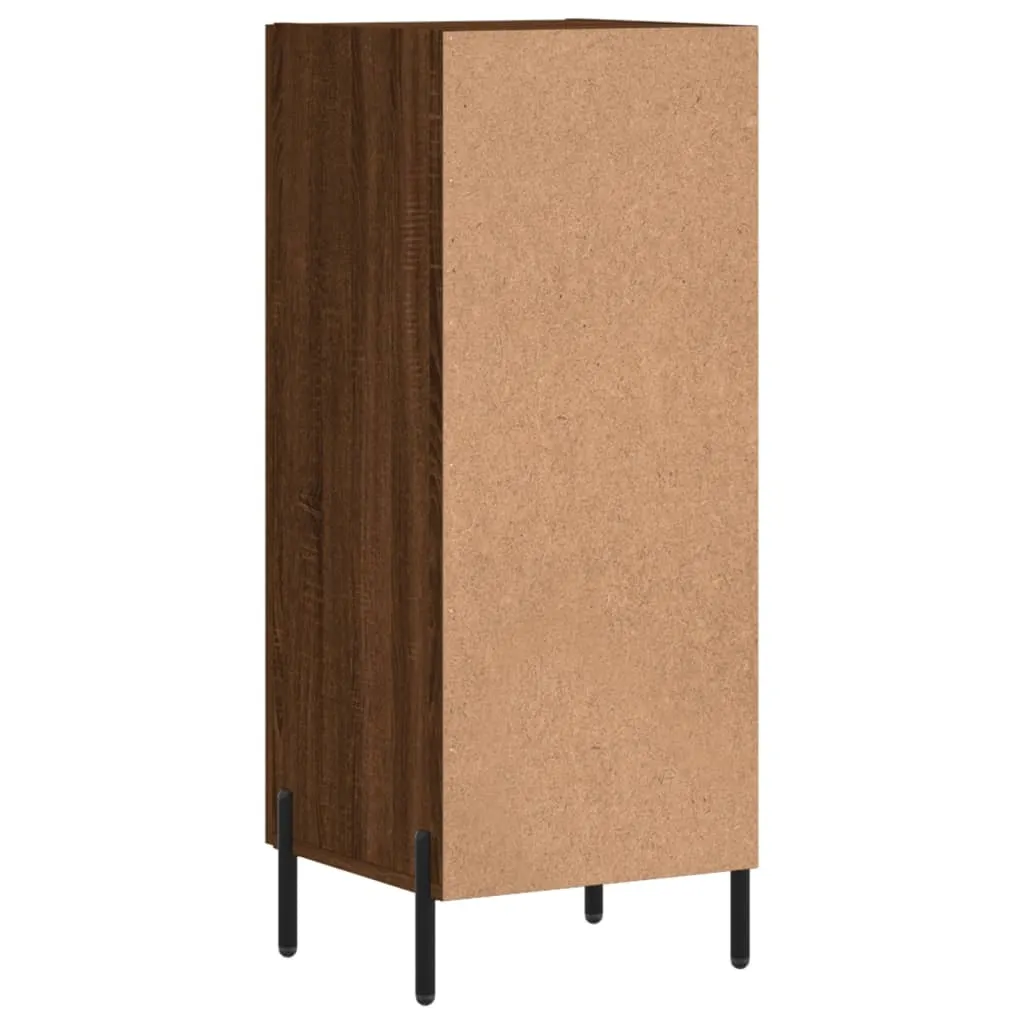 vidaXL Credenza 34,5x34x90 cm Rovere Marrone | Mobiletto Dispensa Bagno - 9