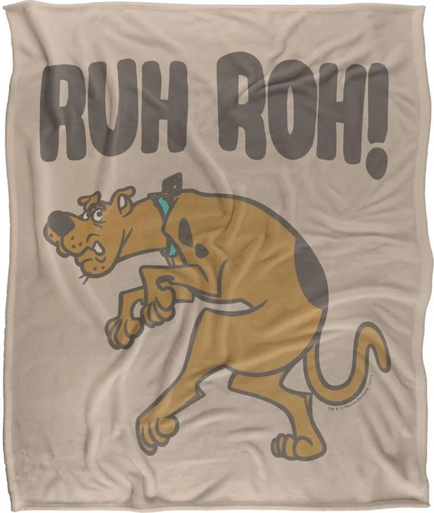 Couverture Scooby Doo Colorée Ruh Roh - Plaid Douillet pour le Salon
