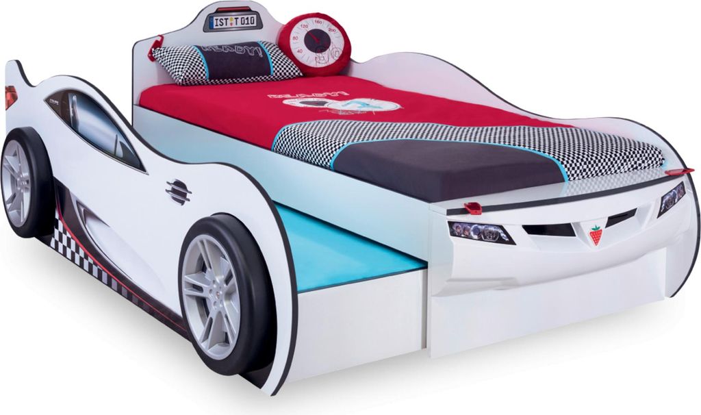 Cilek COUPE Autobett + Gästebett, weiß Produktbild 