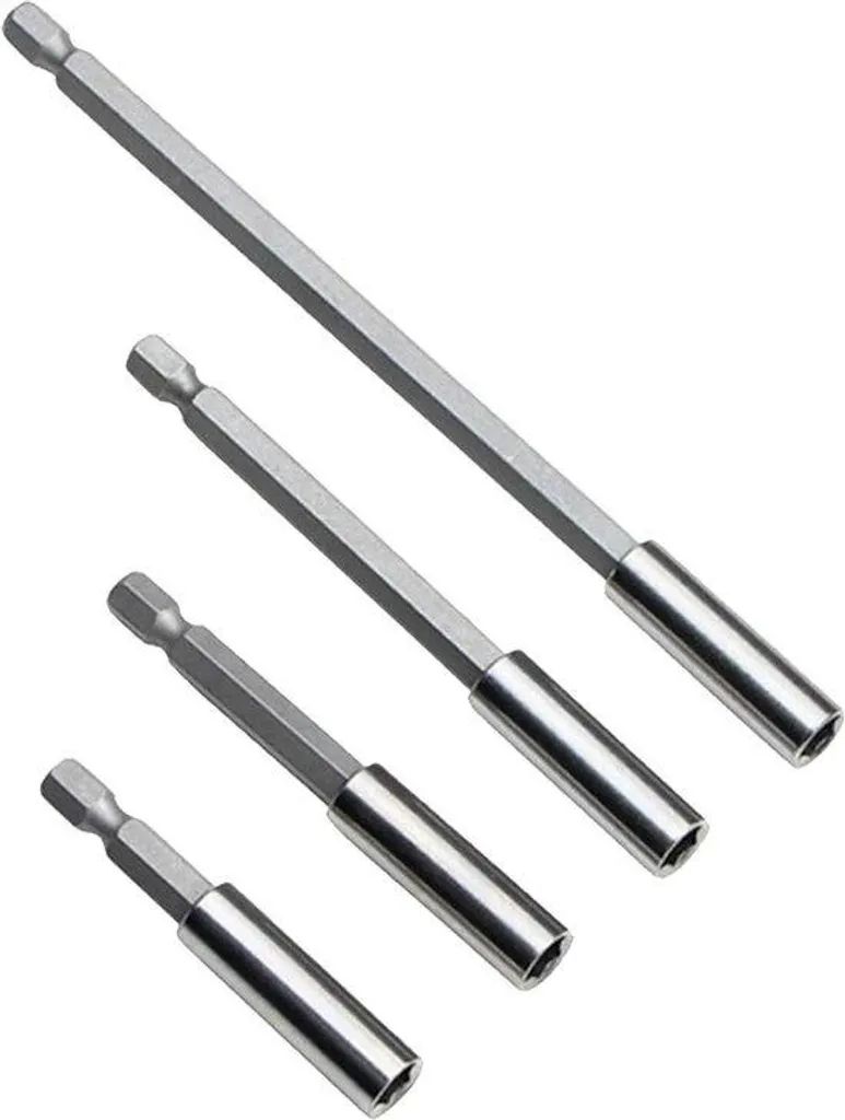 Porte-embout magnétique avec tige 6 trous 1/4 pouce, pack multi-longueurs