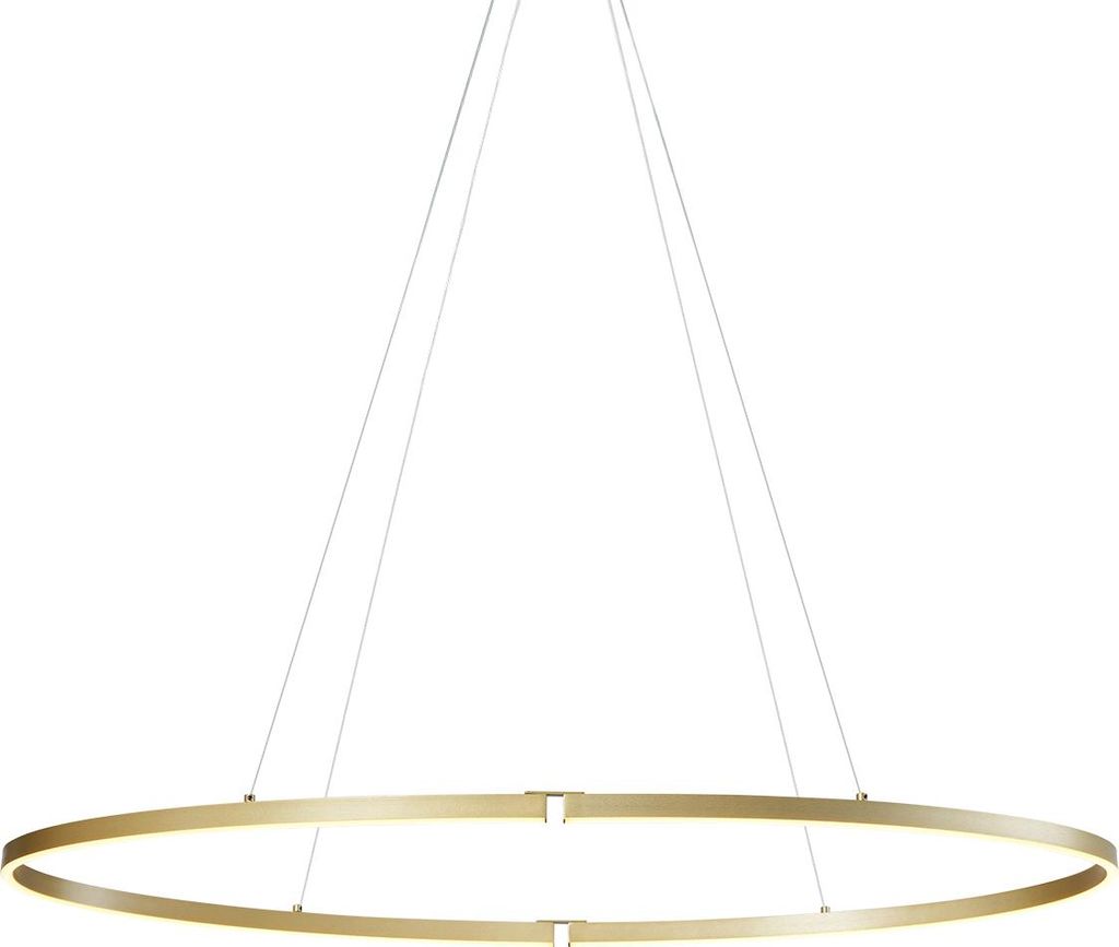 Design Hängeleuchte Messing 120cm inkl  LED 3 Stufen Produktbild 