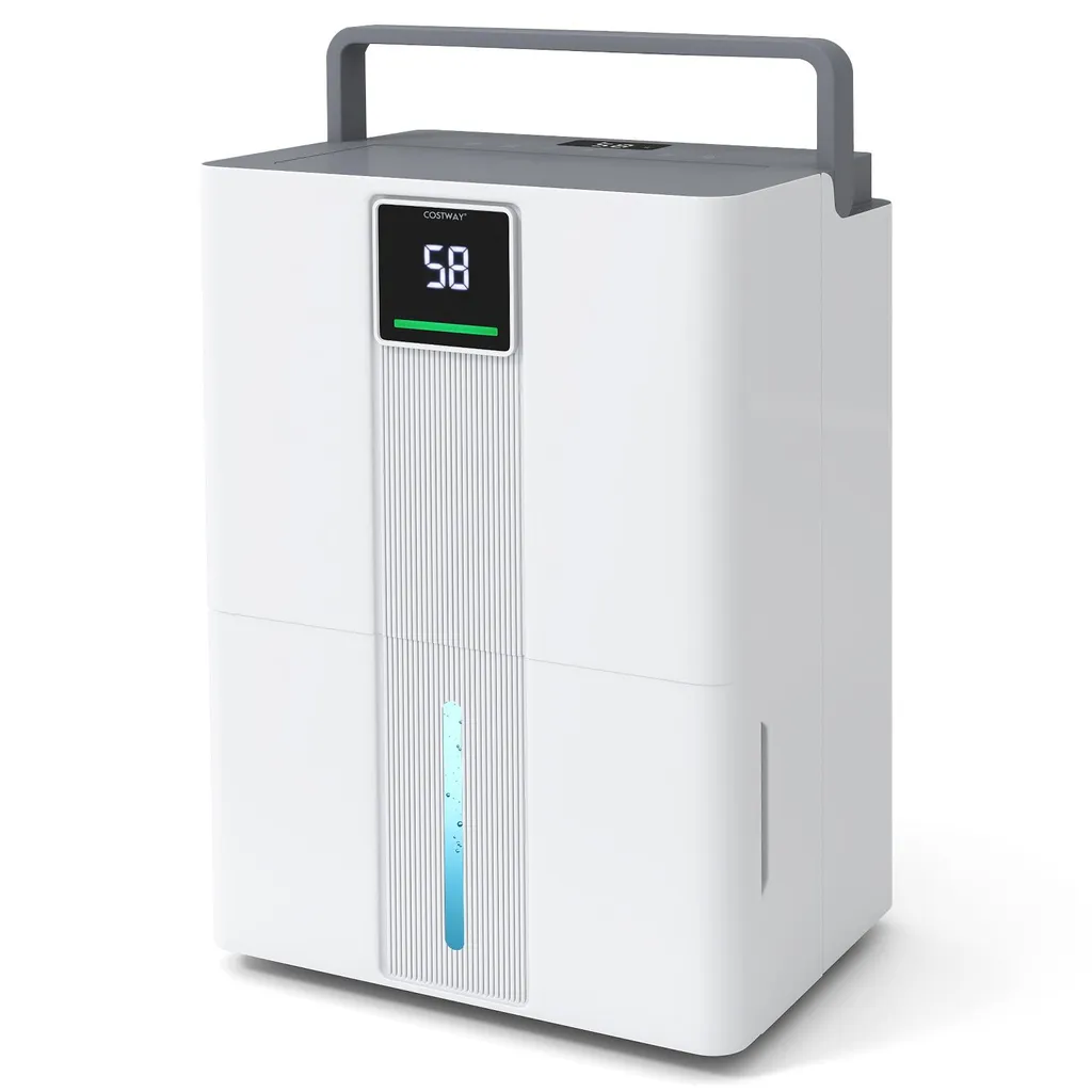 Déshumidificateur d'Air Électrique 35L Blanc pour Maison et Grande Pièce