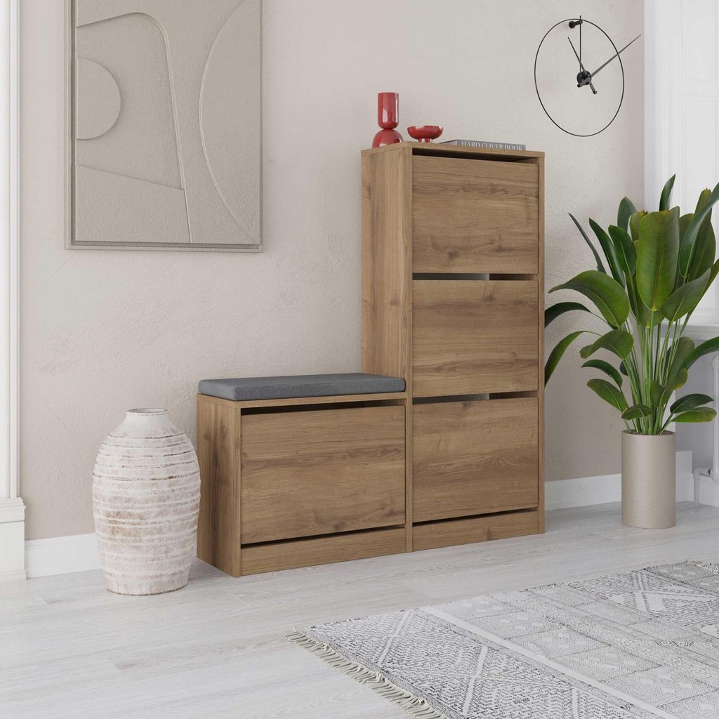 Skye Decor, Skrinka na topánky - Dora (Hiteak) Obrázok produktu 