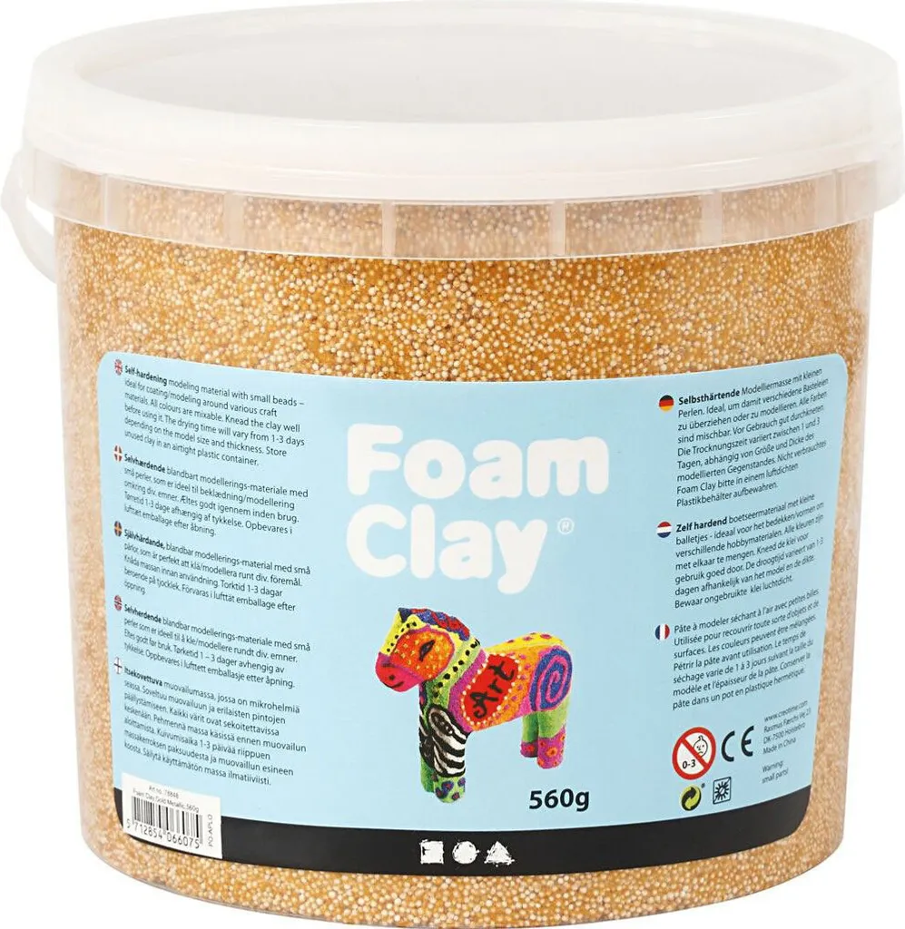 Argile mousse pour cosplay et loisirs créatifs - Goudron métallique 560g