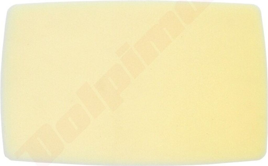 Ersatzluftfilter mit einer Länge von 190 mm, Breite von 120 mm und Höhe von 12 mm
