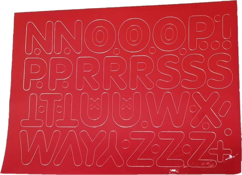 Set Lettere e Numeri Adesivi Design | Caratteri Vinile Alta Qualità