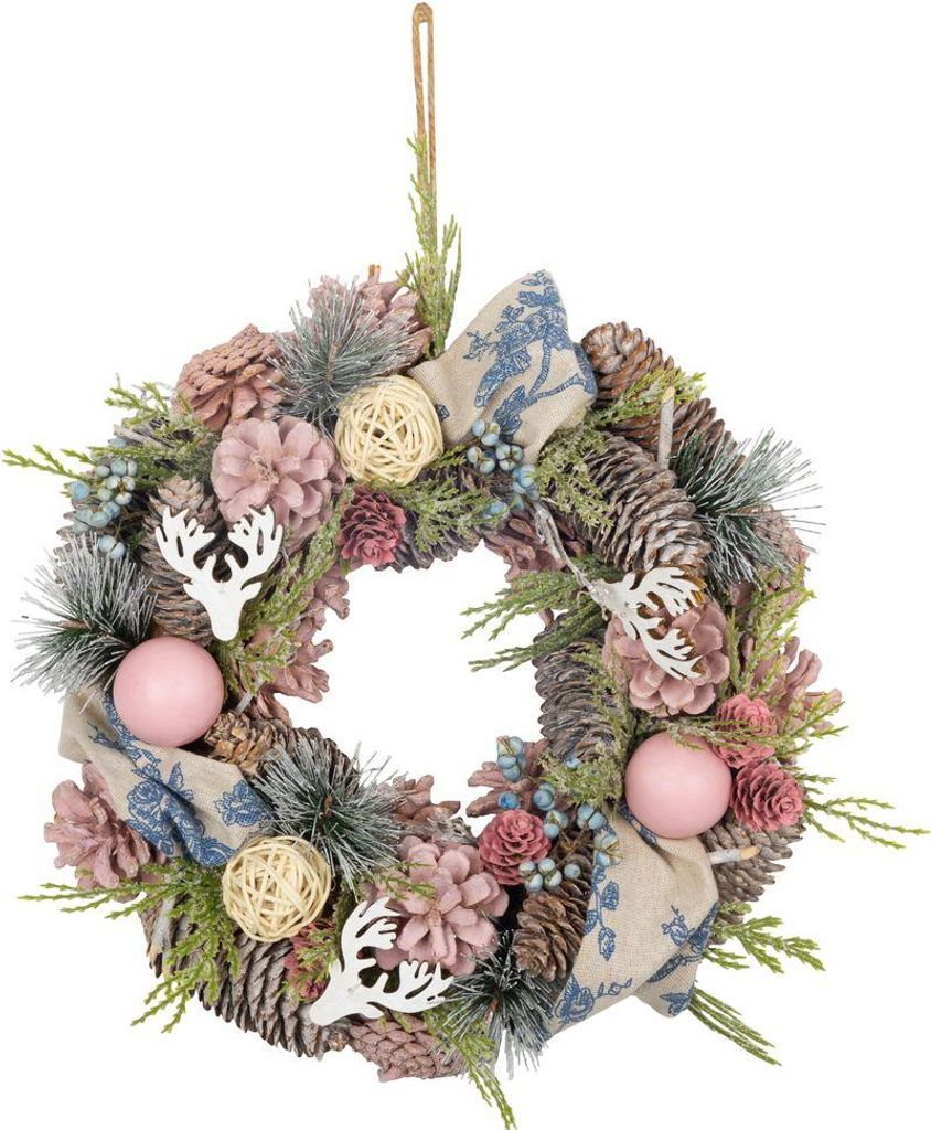 Weihnachtskranz MagicHome, hängend, Vintage, 30 cm