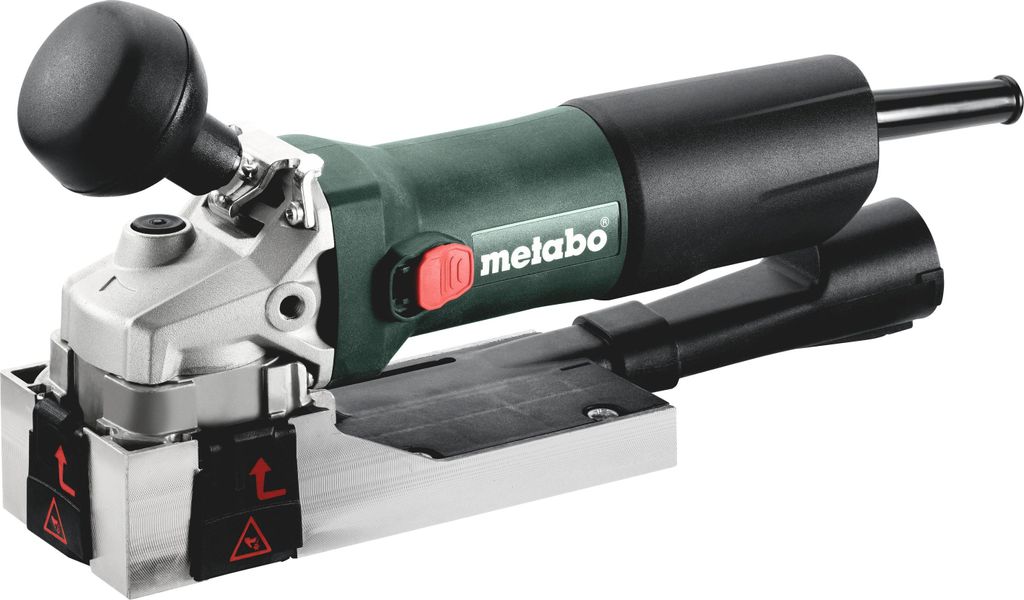 A professional studio shot of a Metabo Lackfräse LF 850 S.