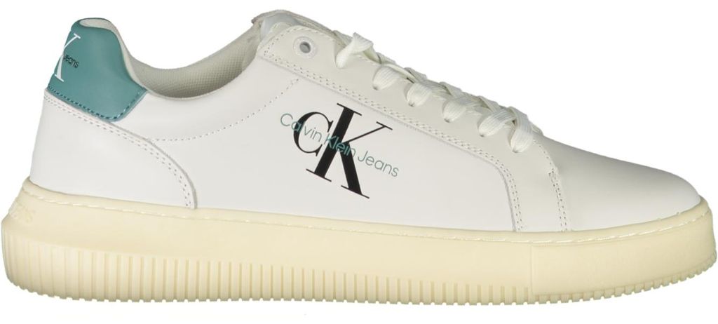 Calvin Klein Jeans Herren Schnürschuhe/ Low Sneaker Weiß Produktbild 