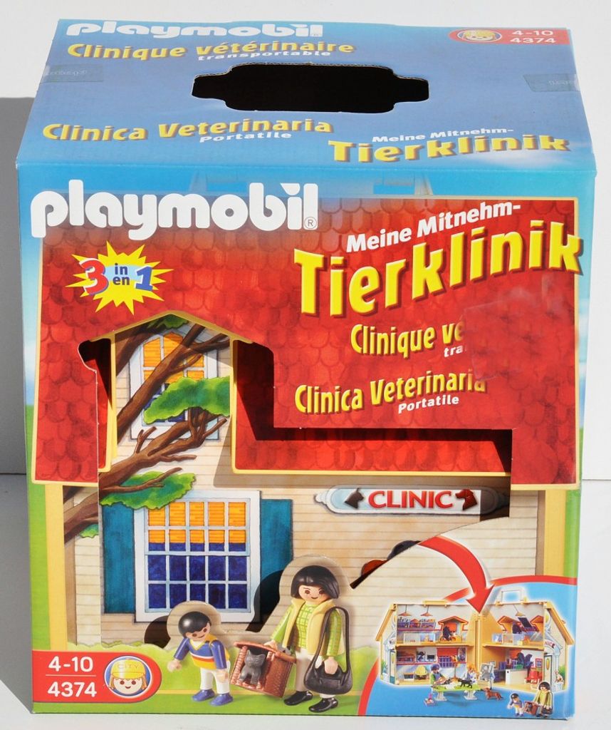 PLAYMOBIL 4374 Meine Mitnehm-Tierklinik Produktbild 