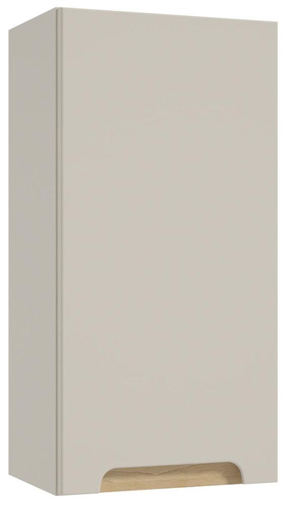 Badezimmer Hängeschrank mit 30 cm Breite in Beige matt, Produktbild 