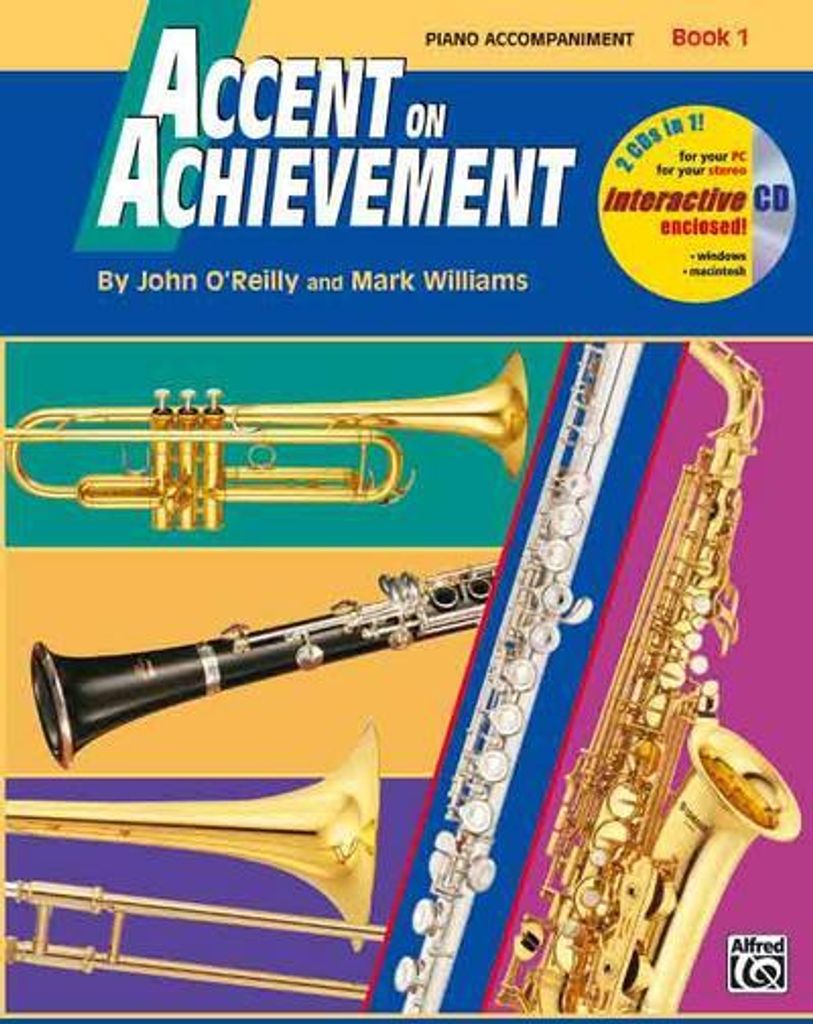 Accent on Achievement, Book 1 (Piano Begleitband): Die Band-Methode zur Förderung von Kreativität und Musikalität