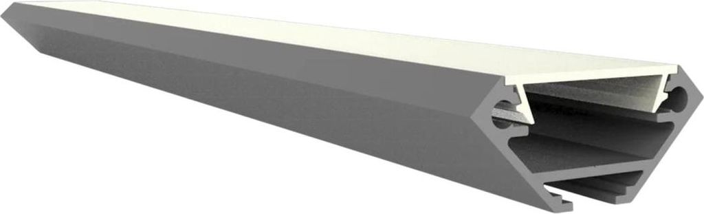 LED Eckprofil mit Kabelkanal 2m EXO-V2_14 (14 mm) – Aluminiumprofil für LED-Strips