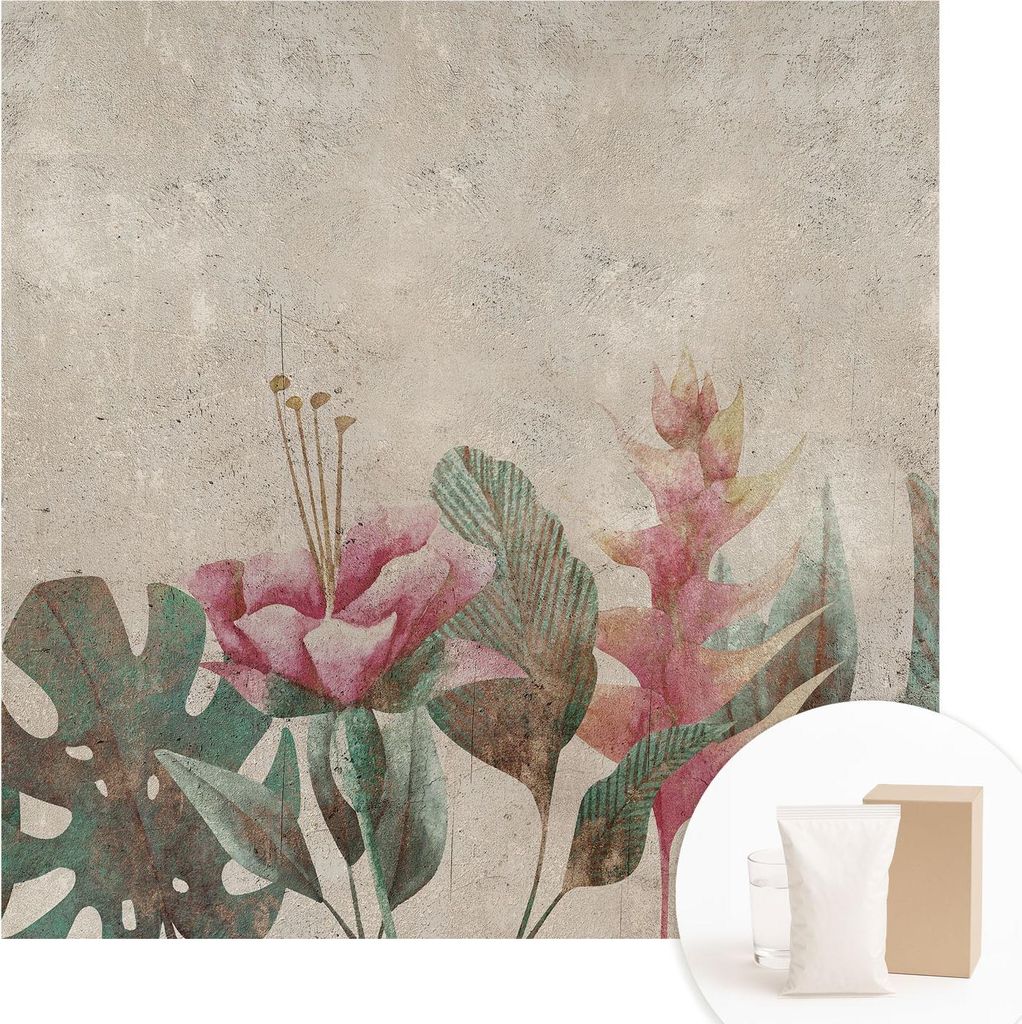 Fototapete - Wandbilder für Wohnzimmer - 250x250 cm - Dekorative Wandfolie - Modernes Design für Wanddekoration - Tapeten für Innenräume - Zart...