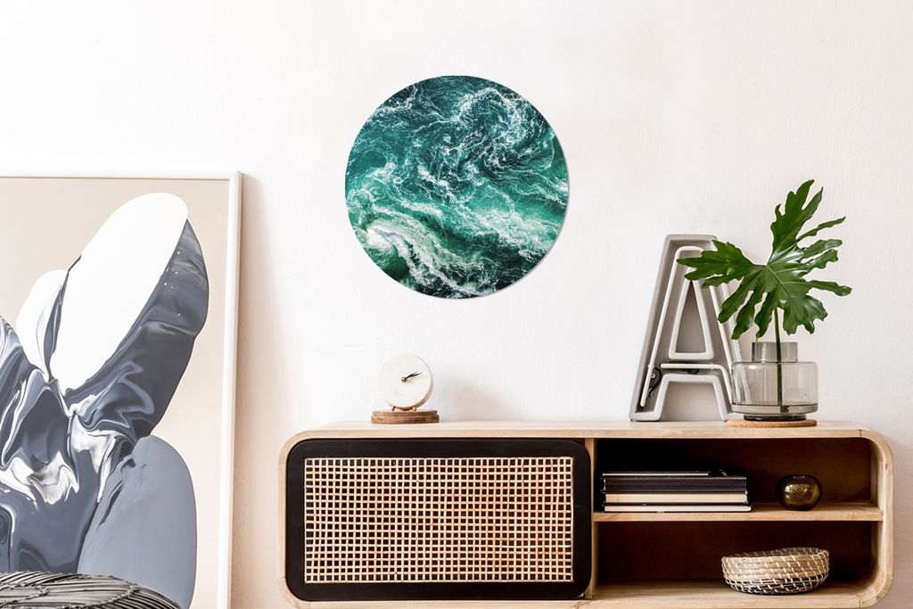 MuchoWow - Schlafzimmer - Bilder - Der Kreis - Kunst für die Wohnung - Plastik - Kunstdruck - Wandbild
