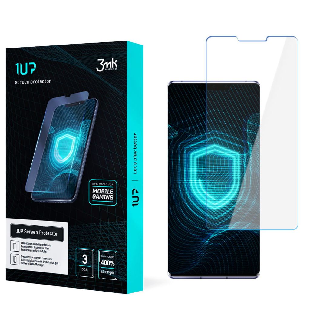 3mk Display Schutzfolie 1UP für Huawei Mate 30 Pro 5G transparent Gaming (3 Stück)