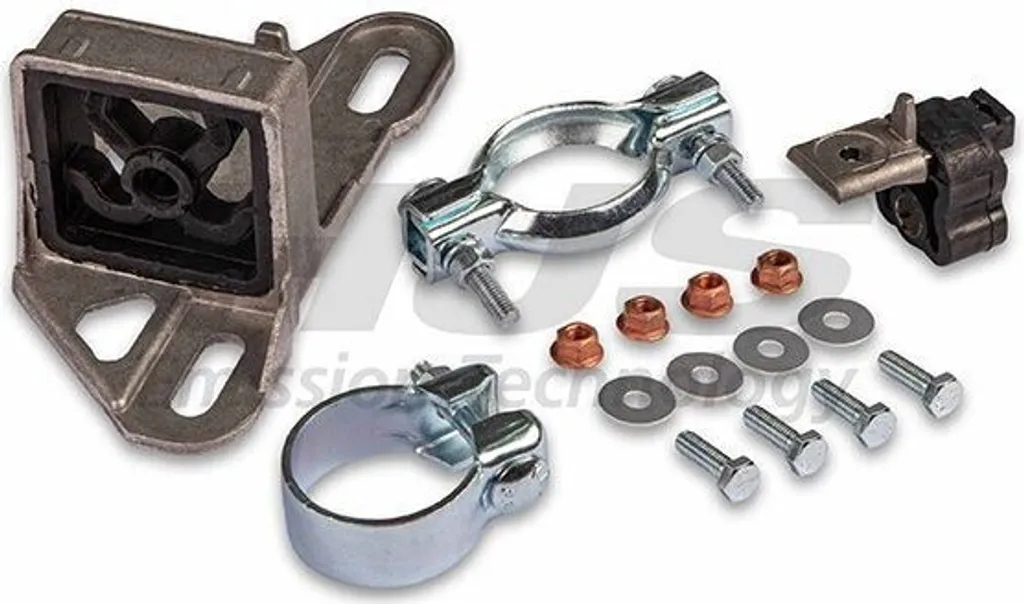 Kit montage échappement HJS 82 23 4162 haute résistance thermique et inox
